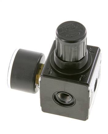 Druckregler für Sammelstückmontage G1/4'' 2250l/min 0.5-10.0bar/7-145psi Zinkdruckguss 40 mm Manometer Multifix 1