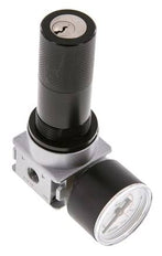 Druckregler G1/8'' 600l/min 0,5-10,0bar/7-145psi 40 mm Manometer Zylinderschloss Multifix 0