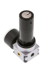 Druckregler G1/8'' 600l/min 0,5-10,0bar/7-145psi 40 mm Manometer Zylinderschloss Multifix 0
