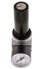 Druckregler G1/4'' 600l/min 0,1-3,0bar/1-44psi 40 mm Manometer Zylinderschloss Multifix 0
