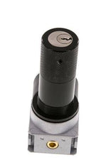 Druckregler G1/4'' 600l/min 0,1-3,0bar/1-44psi 40 mm Manometer Zylinderschloss Multifix 0