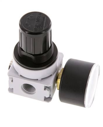 Druckregler G1/4'' 700l/min 0,5-10,0bar/7-145psi 40 mm Manometer Multifix 0