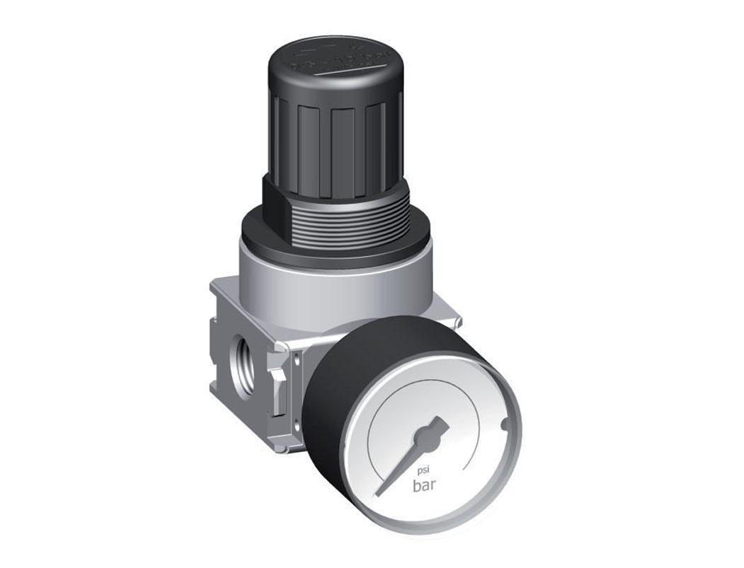 Druckregler G1/4'' 600l/min 0,5-10,0bar/7-145psi 40 mm Manometer Multifix 0