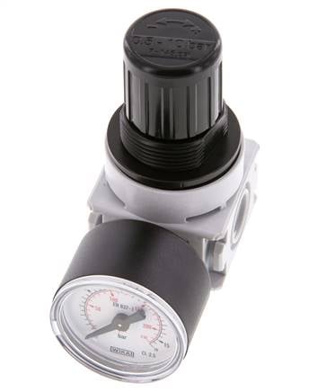 Druckregler G1/4'' 700l/min 0,1-3,0bar/1-44psi 40 mm Manometer Multifix 0