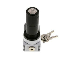 Druckregler G1/4'' 700l/min 0,2-6,0bar/3-87psi 40 mm Manometer Zylinderschloss Multifix 0