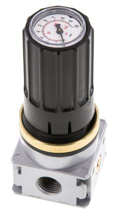Druckregler G1/4'' 1450l/min 0.2-6.0bar/3-87psi Zinkdruckgussknopf mit Manometer Multifix 0