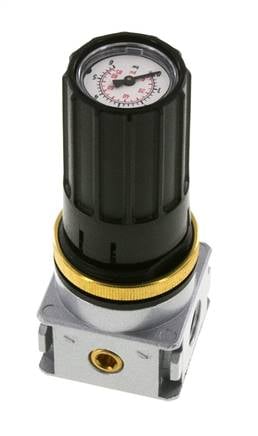 Druckregler G1/4'' 1450l/min 0.1-3.0bar/1-44psi Zinkdruckgussknopf mit Manometer Multifix 0