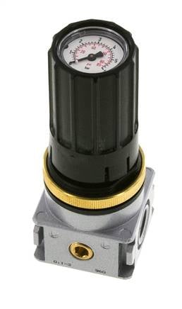 Druckregler G1/4'' 1450l/min 0.1-3.0bar/1-44psi Zinkdruckgussknopf mit Manometer Multifix 0
