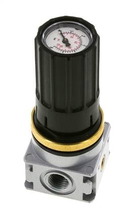 Druckregler G1/4'' 1450l/min 0.1-3.0bar/1-44psi Zinkdruckgussknopf mit Manometer Multifix 0