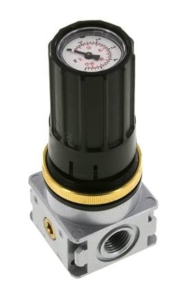 Druckregler G1/4'' 1450l/min 0.1-3.0bar/1-44psi Zinkdruckgussknopf mit Manometer Multifix 0
