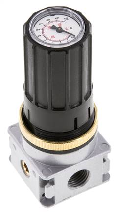 Druckregler G1/4'' 1450l/min 0.2-6.0bar/3-87psi Zinkdruckgussknopf mit Manometer Multifix 0