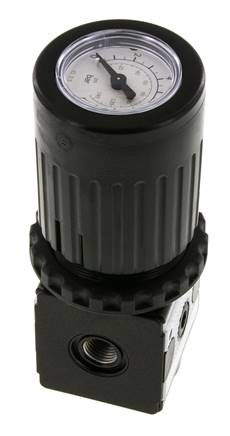 Druckregler G1/4'' 2100l/min 0.2-6.0bar/3-87psi Zinkdruckgussknopf mit Manometer Multifix 1