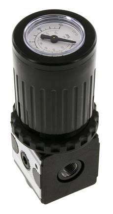 Druckregler G1/4'' 2100l/min 0.2-6.0bar/3-87psi Zinkdruckgussknopf mit Manometer Multifix 1