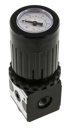 Druckregler G1/4'' 2100l/min 0.2-6.0bar/3-87psi Zinkdruckgussknopf mit Manometer Multifix 1