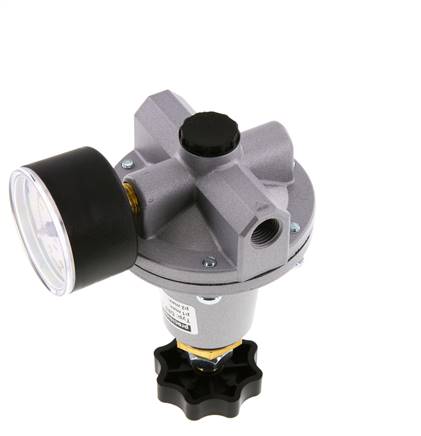 Präzisionsdruckregler G1/4'' 550l/min 0.2-6.0bar/3-87psi Zinkdruckguss Standard 3