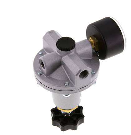 Präzisionsdruckregler G1/4'' 550l/min 0.1-3.0bar/1-44psi Zink-Druckguss Standard 3