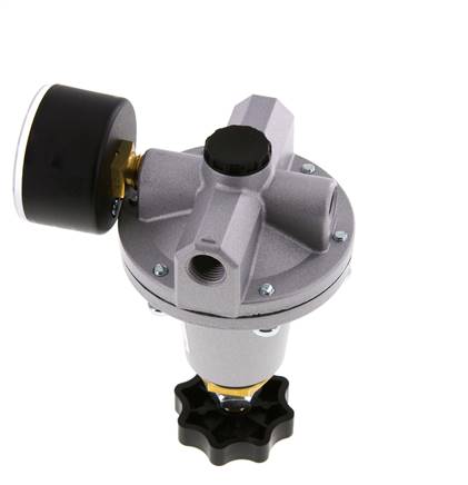Präzisionsdruckregler G1/4'' 550l/min 0.1-3.0bar/1-44psi Zink-Druckguss Standard 3