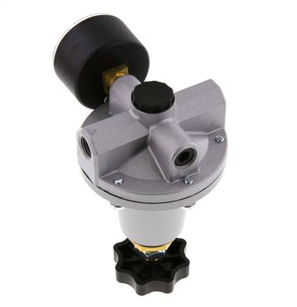 Präzisionsdruckregler G1/4'' 550l/min 0.5-10.0bar/7-145psi Zinkdruckguss Standard 3