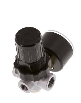 Druckregler G1/4'' 450l/min 0.5-10.0bar/7-145psi Zinkdruckguss Standard 0