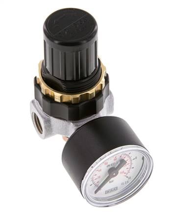 Druckregler G1/4'' 330l/min 0.5-6.0bar/7-87psi Zinkdruckguss Standard 0