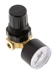 Druckregler G1/4'' 330l/min 0.2-6.0bar/3-87psi Luft Wasser Messing Standard 0
