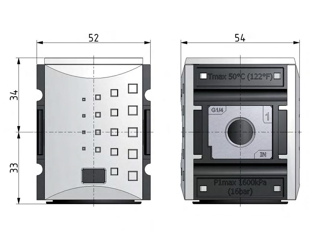 Verteiler G3/8 1250 l/min mit Rückschlagventil Futura 1
