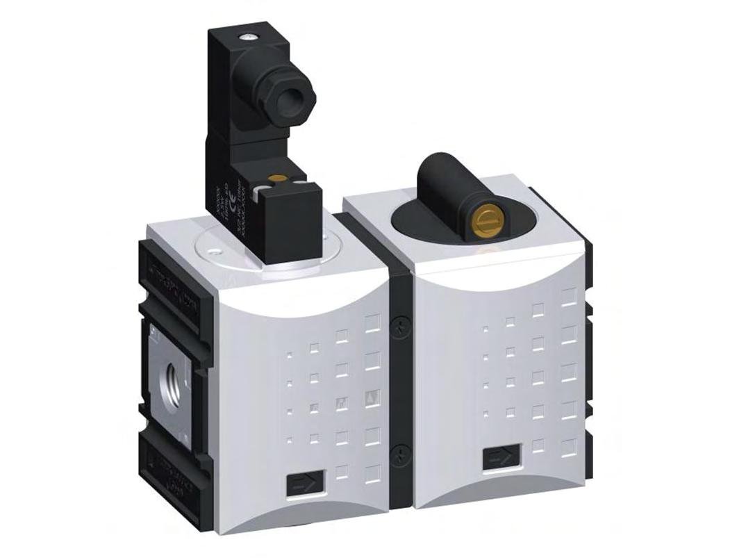 Sanftanlaufventil 3/8'' und 1/4'' 24VDC 1300l/min Futura 1