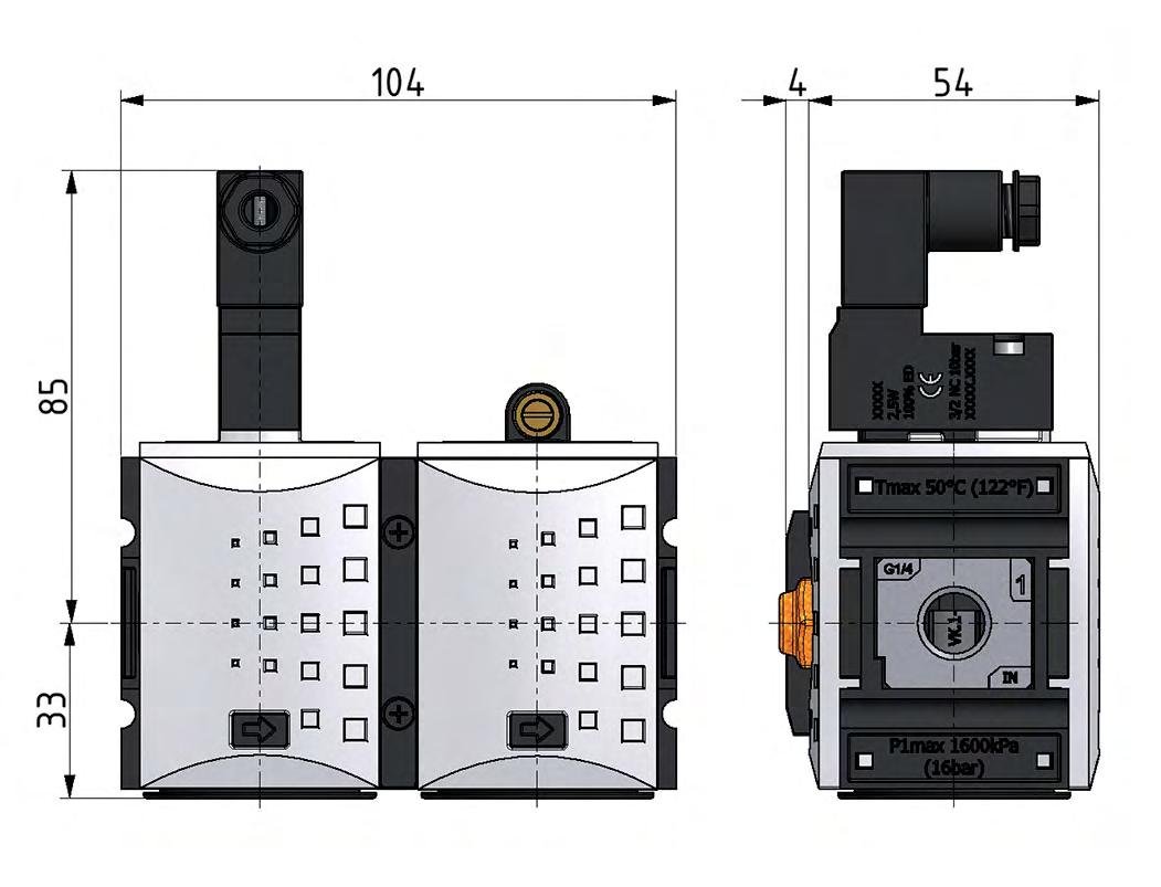 Sanftanlaufventil 1/4'' 24VDC 1300l/min Futura 1