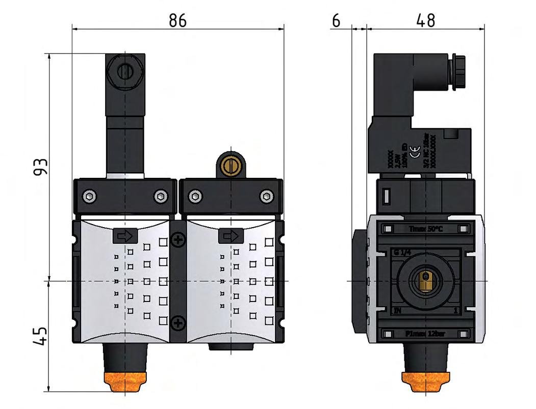 Sanftanlaufventil 1/4'' 24VDC 1300l/min Futura 0
