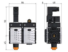 Sanftanlaufventil 1/4'' 24VDC 1300l/min Futura 0