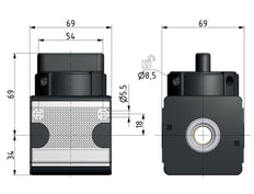 3/2 Kugelhahn G3/4 11000 l/min Multifix 2