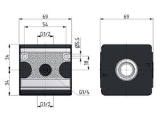 Verteiler G1/2 11000 l/min Multifix 2