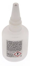 Loxeal Sofortklebstoff 50 ml Transparent 2-5 s Aushärtezeit für Metall-, Kunststoff-, Neopren/Nbr-, Epdm- und Gummioberflächen