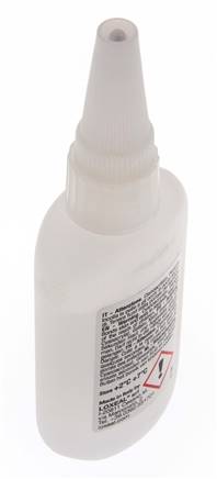 Loxeal Sofortklebstoff 50 ml Transparent 2-5 s Aushärtezeit für Metall-, Kunststoff-, Neopren/Nbr-, Epdm- und Gummioberflächen