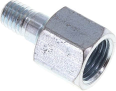 Stahl-Außengewinde M6x1/Innengewinde M10x1 Adapter 19mm