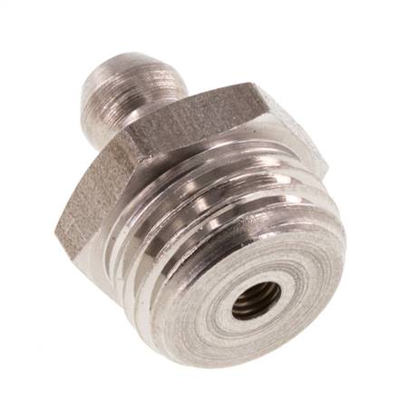 Gerader Schmiernippel Edelstahl R 1/4 Zoll DIN 71412