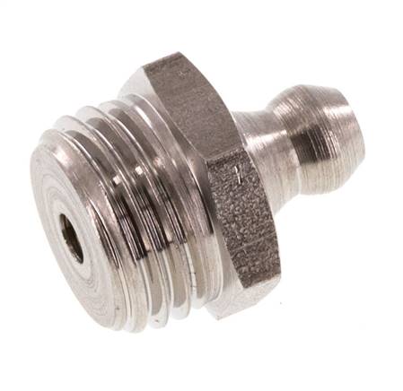 Gerader Schmiernippel Edelstahl R 1/4 Zoll DIN 71412