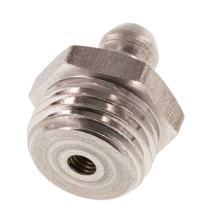 Gerader Schmiernippel Edelstahl R 1/4 Zoll DIN 71412