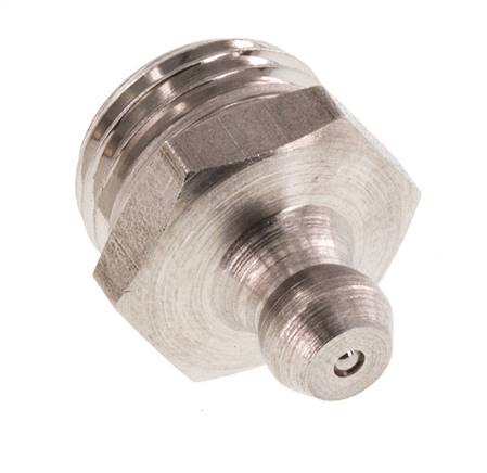 Gerader Schmiernippel Edelstahl R 1/4 Zoll DIN 71412