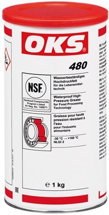 Hochdruckfett Lebensmittelindustrie Wasserdicht 25kg OKS 480