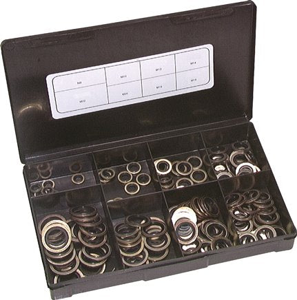 Hydraulischer Dichtungssatz für M8- bis M22-Gewinde 145 Stück