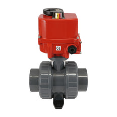 63 mm Überwurfmuffen 2-Wege-PVC Modulierender elektrischer Kugelhahn 24 V AC/DC (VDL)