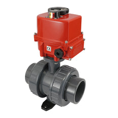 63 mm Überwurfmuffen 2-Wege-PVC Modulierender elektrischer Kugelhahn 24 V AC/DC (VDL)