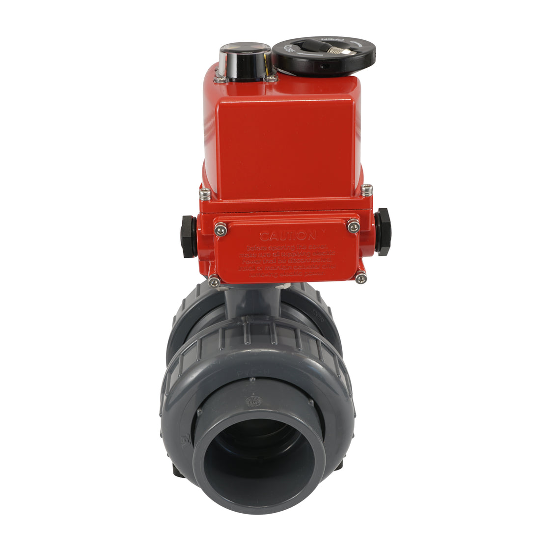 63 mm Überwurfmuffen 2-Wege-PVC Modulierender elektrischer Kugelhahn 24 V AC/DC (VDL)