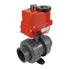 63 mm Überwurfmuffen 2-Wege-PVC Modulierender elektrischer Kugelhahn 24 V AC/DC (VDL)