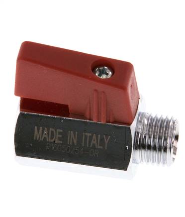 Männlich bis weiblich G 1/4 Zoll 2-Wege-Messing Mini-Kugelhahn 15 Bar