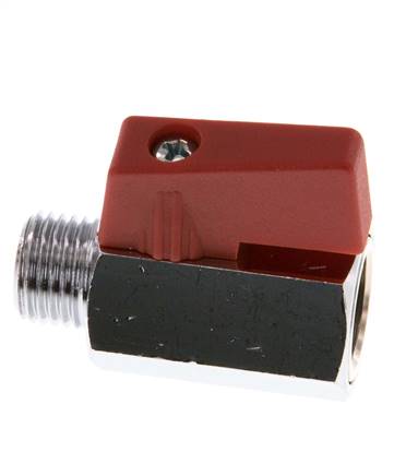 Männlich bis weiblich G 1/4 Zoll 2-Wege-Messing Mini-Kugelhahn 15 Bar