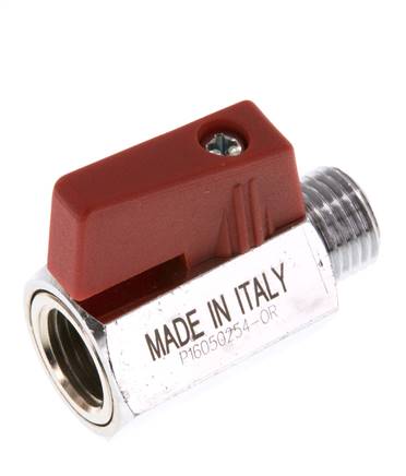 Männlich bis weiblich G 1/4 Zoll 2-Wege-Messing Mini-Kugelhahn 15 Bar