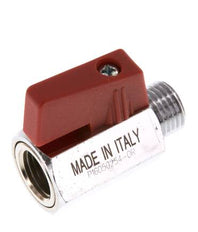 Männlich bis weiblich G 1/4 Zoll 2-Wege-Messing Mini-Kugelhahn 15 Bar