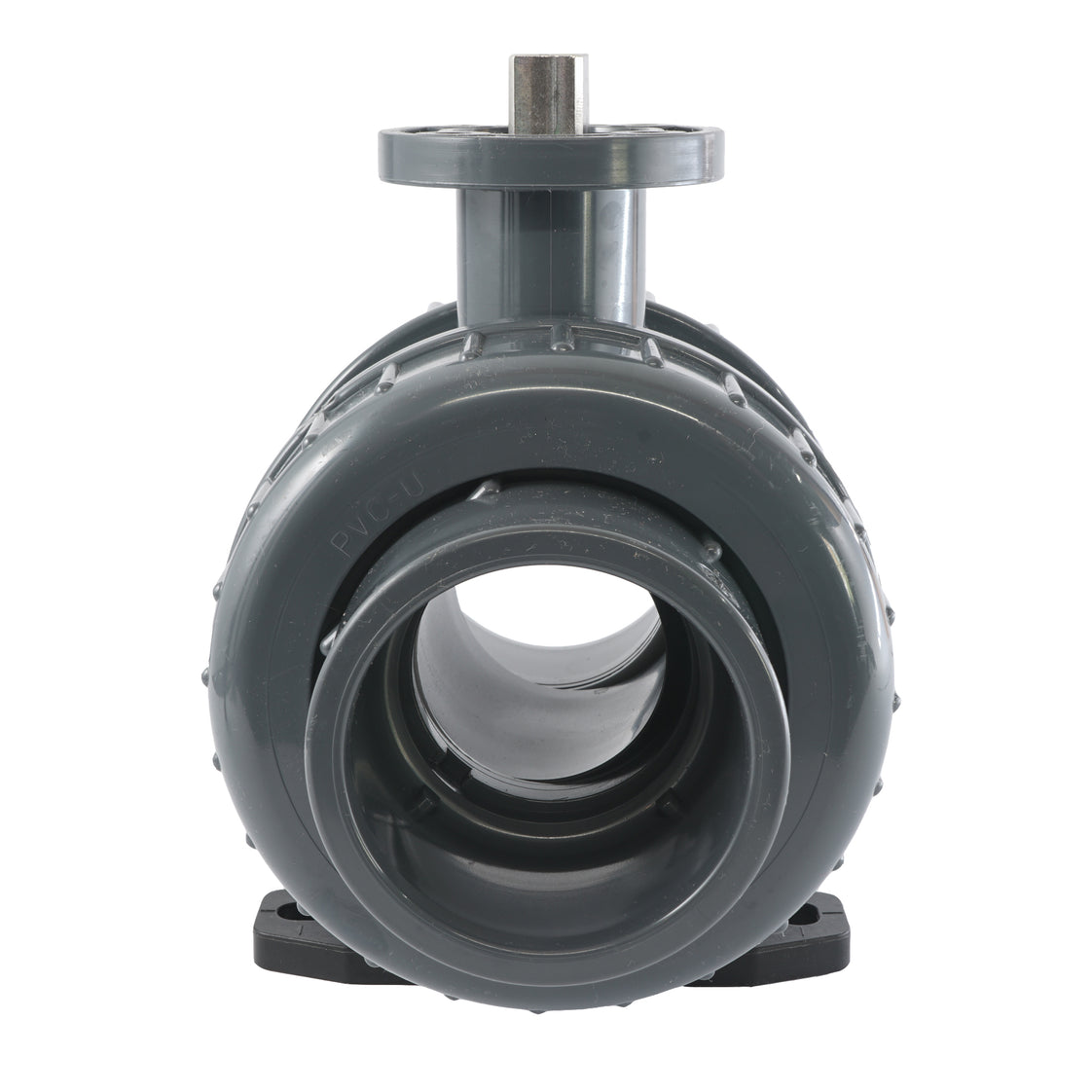 63mm 2-Wege PVC Kugelhahn ISO-Top Anschluss - 614 - VDL